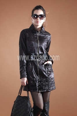 外貿(mào)原單時尚風衣 貴族休閑拉鏈款，寬松百搭新風尚